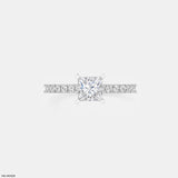 1 Carat Princess Sparkle Rings 18K White Gold