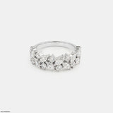 7.65 Carat Emerald Embrace Solitaire Ring 9K White Gold