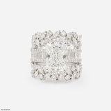 4 Carat Emerald Embrace Solitaire Ring 14K Yellow Gold