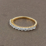 0.65 Carat Serenity Wave Lab Diamond Ring 14K Yellow Gold
