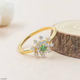 Evergreen Bloom Ring 9K Rose Gold