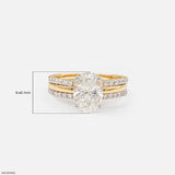 Meridian Oval Solitaire Diamond Ring 9K Rose Gold