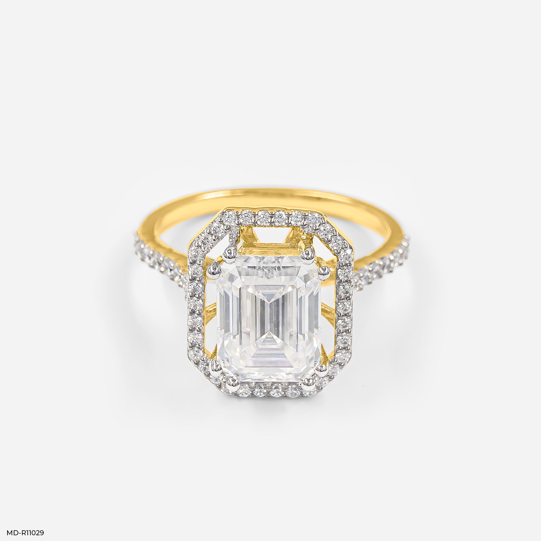 The Imperial Halo Ring 9K White Gold