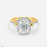 The Heirloom Halo Ring 14K Yellow Gold