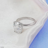 The Solitaire Oval Ring 14K White Gold