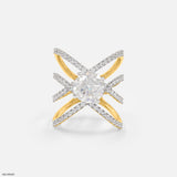 The Nexus Diamond Ring 14K Yellow Gold