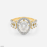 The Whispering Bloom Ring 9K Yellow Gold