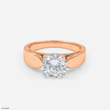 Solitaire Elegance Ring 14K White Gold