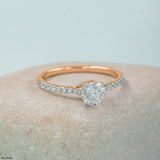 Eternal Sparkle Circle Ring 14K Yellow Gold