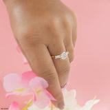 1.35 Carat Classic Trilogy Round and Tapered Baguette Ring 14K Yellow Gold