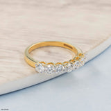 Golden Circle of Light Ring 14K Yellow Gold