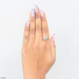 Golden Crown Solitaire Ring 9K White Gold