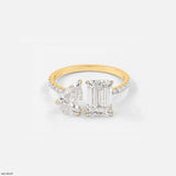 Interlude Toi Et Moi Diamond Rings 9K Yellow Gold
