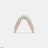 Dazzling Celestial Arc Vanki Diamond Ring 18K Rose Gold