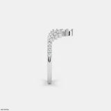 Glacier Fusion Fern Vanki Diamond Ring Platinum 950