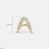 Dual Tone Phoenix Diamond Ring 9K Yellow Gold