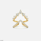 Divergent Liner Vanki Diamond Ring Platinum 950