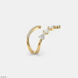 Divergent Liner Vanki Diamond Ring Platinum 950