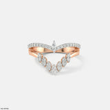 Lunar Modular Arc Vanki Diamond Ring 9K Yellow Gold