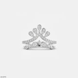 Velora Shine Curve Vanki Diamond Ring Platinum 950