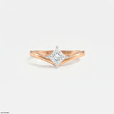 Regent Princess Solitaire Diamond Ring 9K Yellow Gold