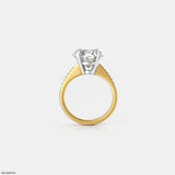 Heart-Shaped Diamond Solitaire Ring 14K Yellow Gold