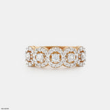 0.5 Carat Lusture Loop Diamond Rings 9K Rose Gold