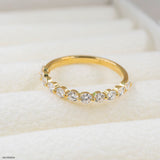 Vow Spark Lab Diamond Solitaire Ring 925 Sterling Silver