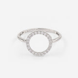 Lab Diamond Halo Dream Ring 925 Sterling Silver