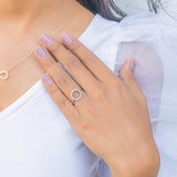 Lab Diamond Halo Dream Ring 925 Sterling Silver