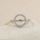 Lab Diamond Halo Dream Ring 925 Sterling Silver