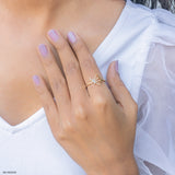 Elysian Wings Lab Diamond Ring 925 Sterling Silver