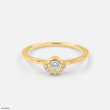 Simplicity Lab Diamond Ring 925 Sterling Silver