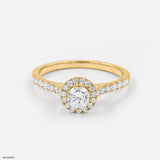 Divine Solitaire Lab Diamond Ring 925 Sterling Silver