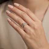 Regal Crown Diamond Ring 9K Yellow Gold