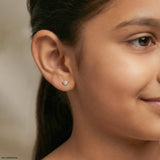 Sparkling Star Kids Diamond Earrings 9K Rose Gold