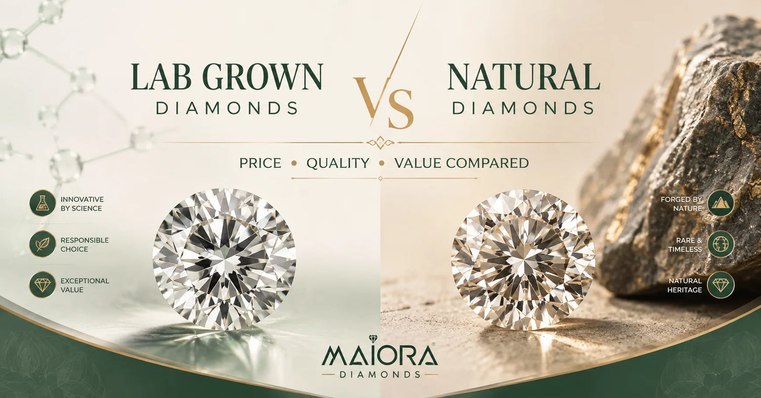 Lab Grown Diamonds vs Natural Diamonds: Price, Quality & Value Compared