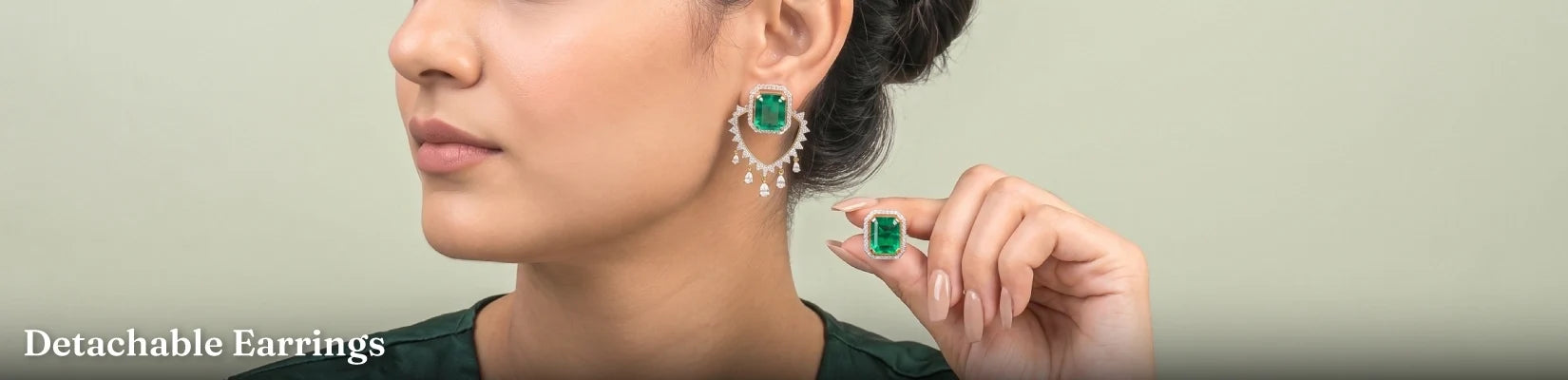 Lab Grown Diamond Detachable Earrings