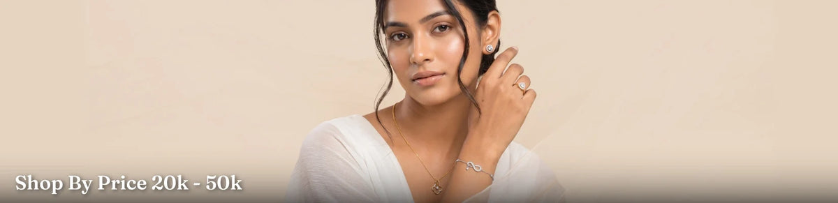 Lab Grown Diamond Jewellery between ₹20K to ₹50K
