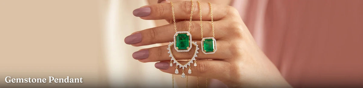 Lab Grown Diamond Gemstone Pendants