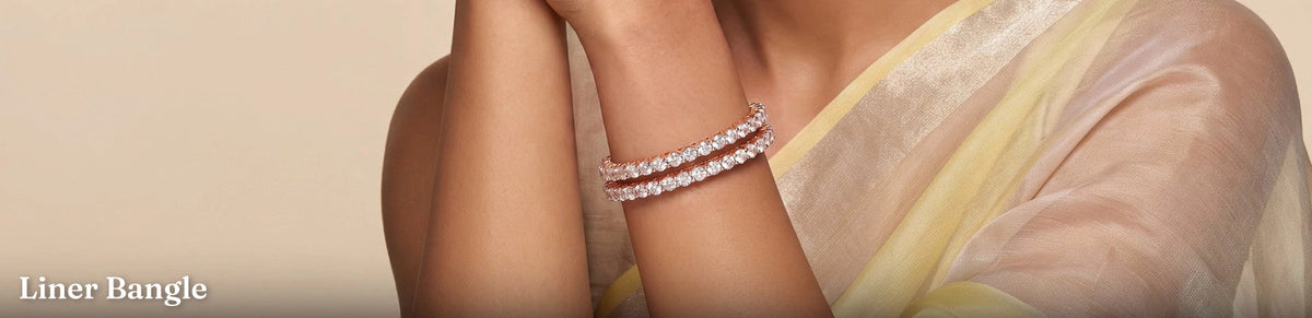 Lab Grown Diamond Linear Bangles