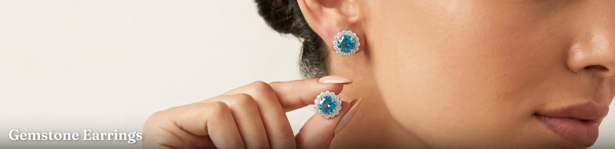 Lab Grown Diamond Gemstone Earrings