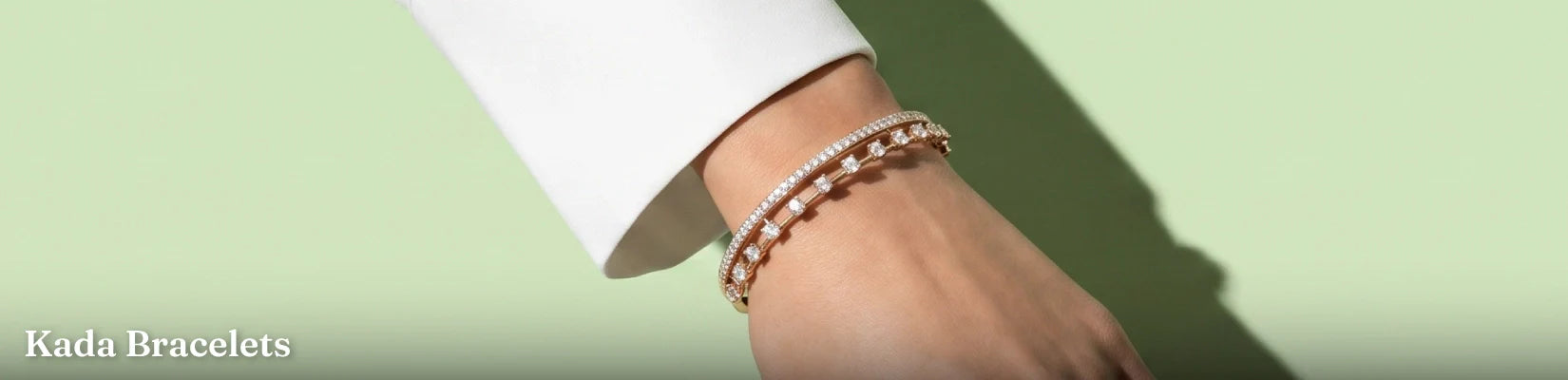 Kada Bangles in 14K & 18K Gold for Women | Certified Lab Grown Diamond