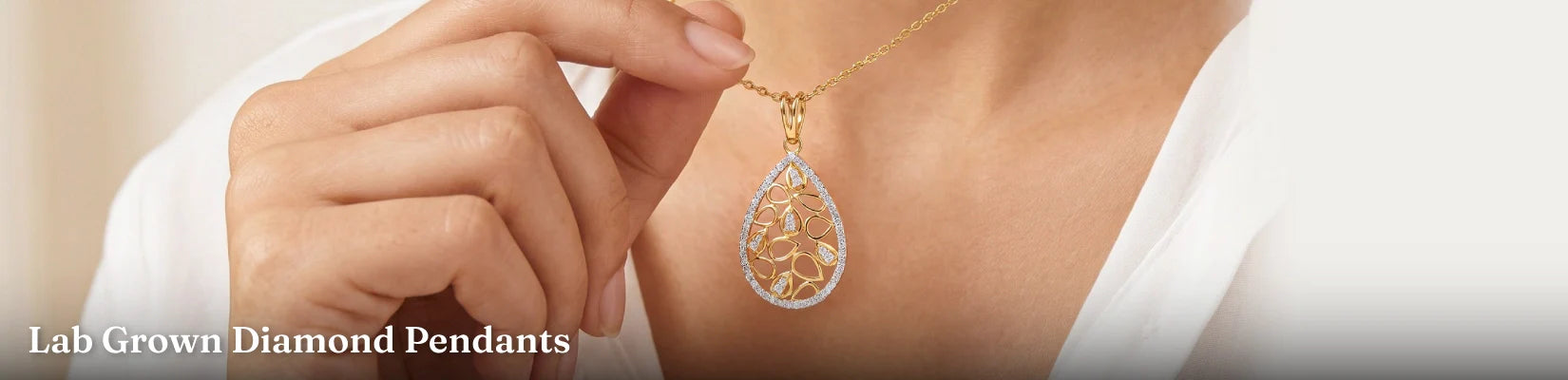 Ready to Ship Lab Grown Diamond Pendants