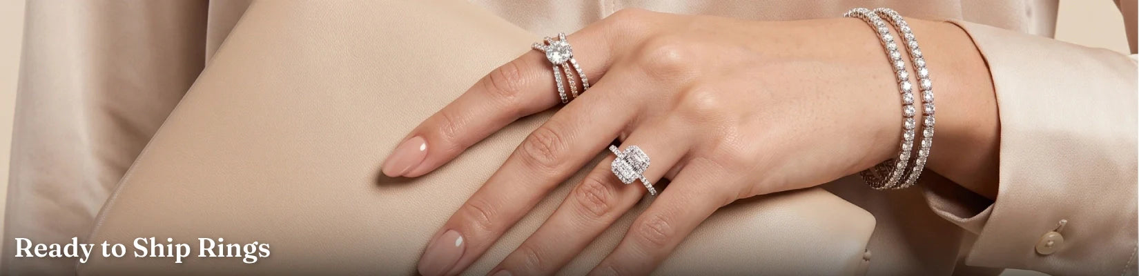 Ready to Ship Lab Grown Diamond Rings