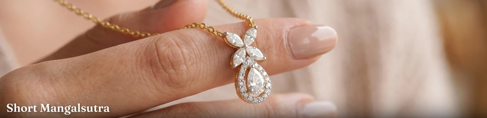 Short Diamond Mangalsutra