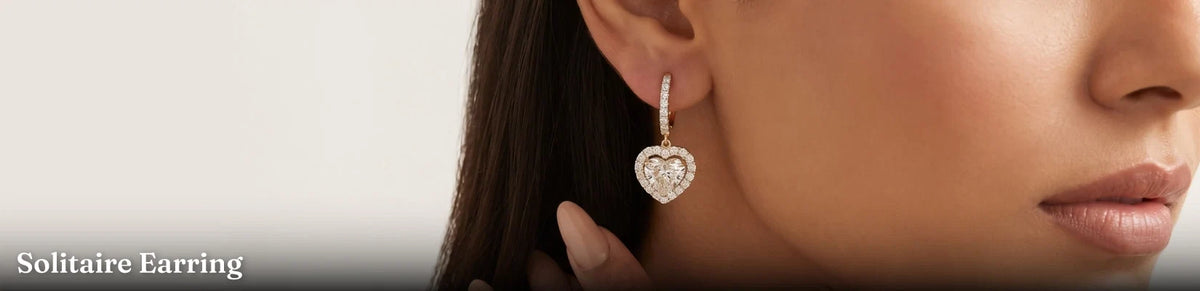 Lab Grown Diamond Solitaire Earrings
