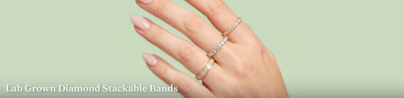 Lab-Grown Stackable Bands