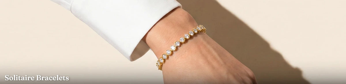 Lab Grown Diamond Solitaire Bracelets