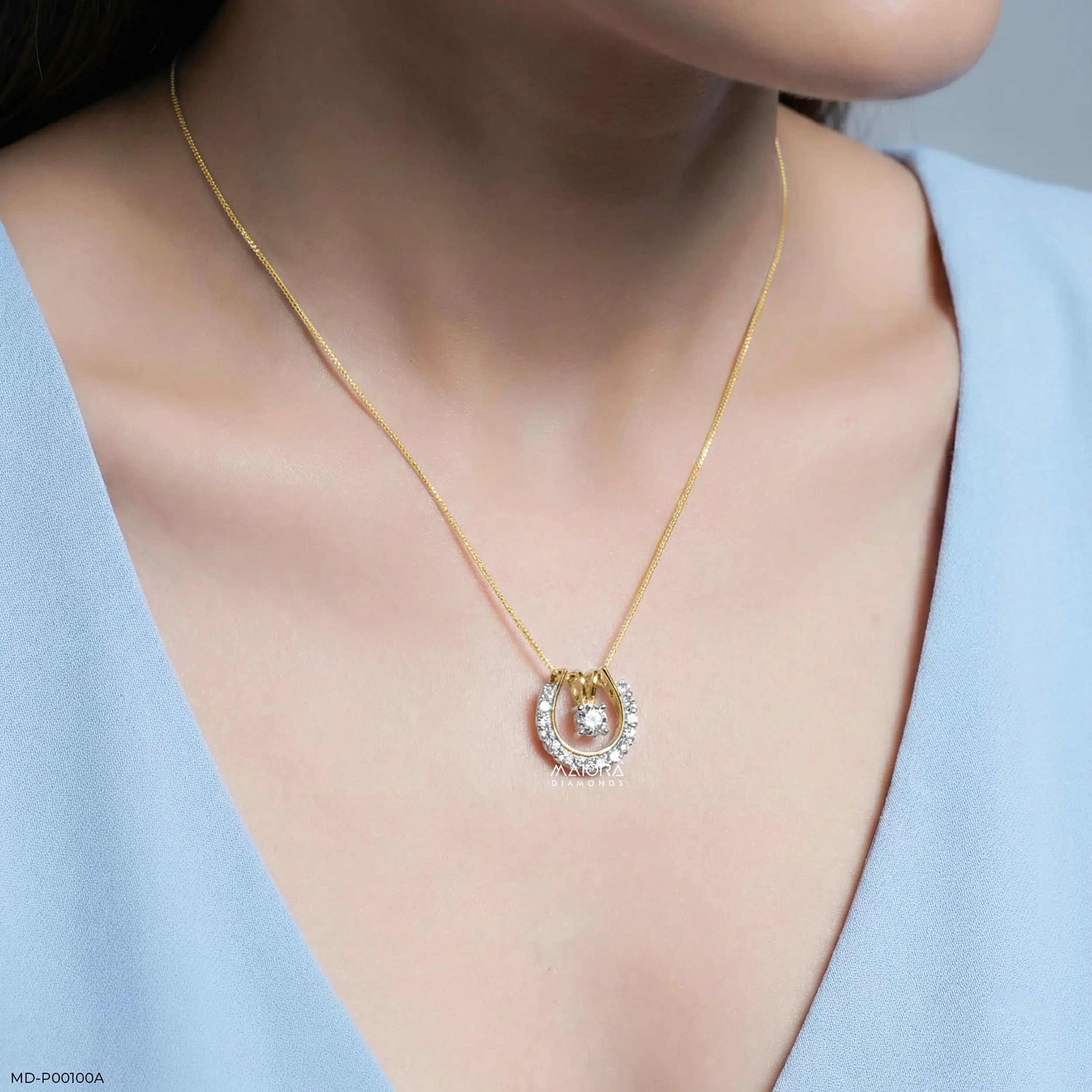 2.15 Carat Solitaire Detachable Lab Diamond Pendant